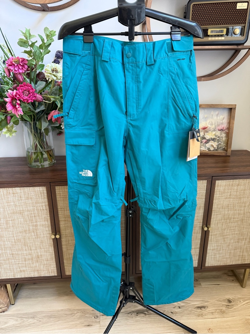 The North Face Men's Freedom Snow Pants M Tall Harbor Blue NWT Ski Snowboard